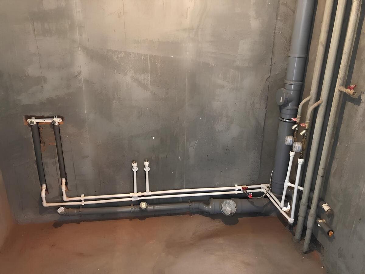 Разводка канализационных труб